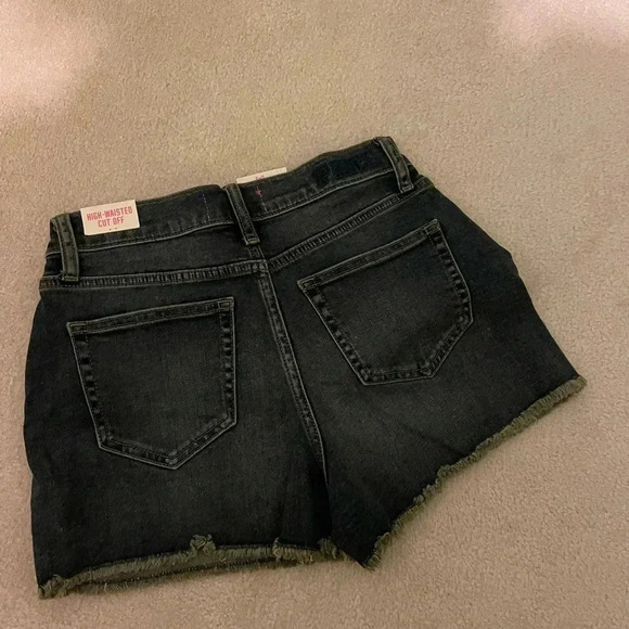VS PINK high waist cut off jean shorts-size 4 NWT - Picture 4 of 7